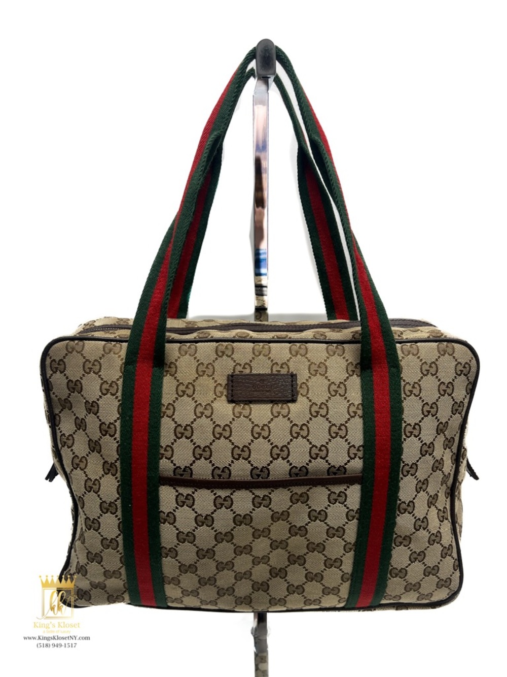 Gucci Sherryline Shoulder / Document Bag Tan